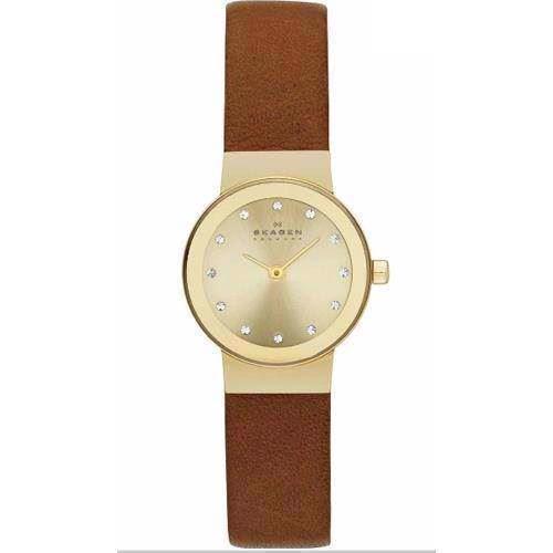 Image of Skagen Freja forgyldt quartz Dame ur, model SKW2175